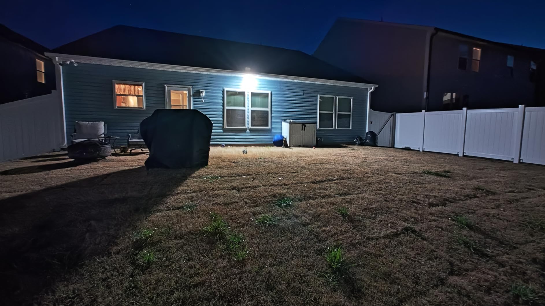 Philips 3600LM Solar Security Lights, 5000K Waterproof Dimmable LED Motion Sensor Outdoor Lights, 3 Adjustable Heads w/16ft Cable, Separate Solar Panel with 3 Modes Solar Flood Lights for Yard, Garage customer photo 1