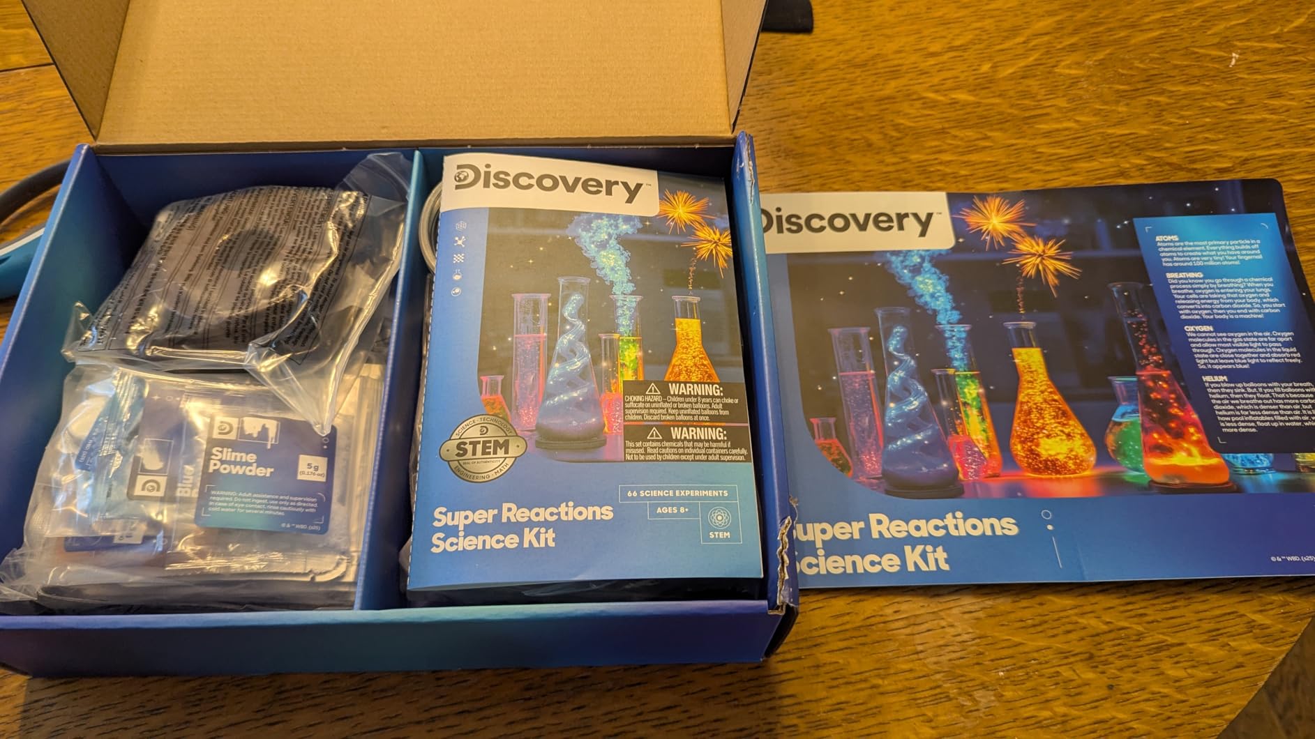 Discovery Super Reactions Science Kit - 66 Experiments STEM Lab for Kids, Includes Chemistry Tools, Volcano Mold, Slime, Reactions & Explosions, Educational Learning Toy, Ages 8+ customer photo 2