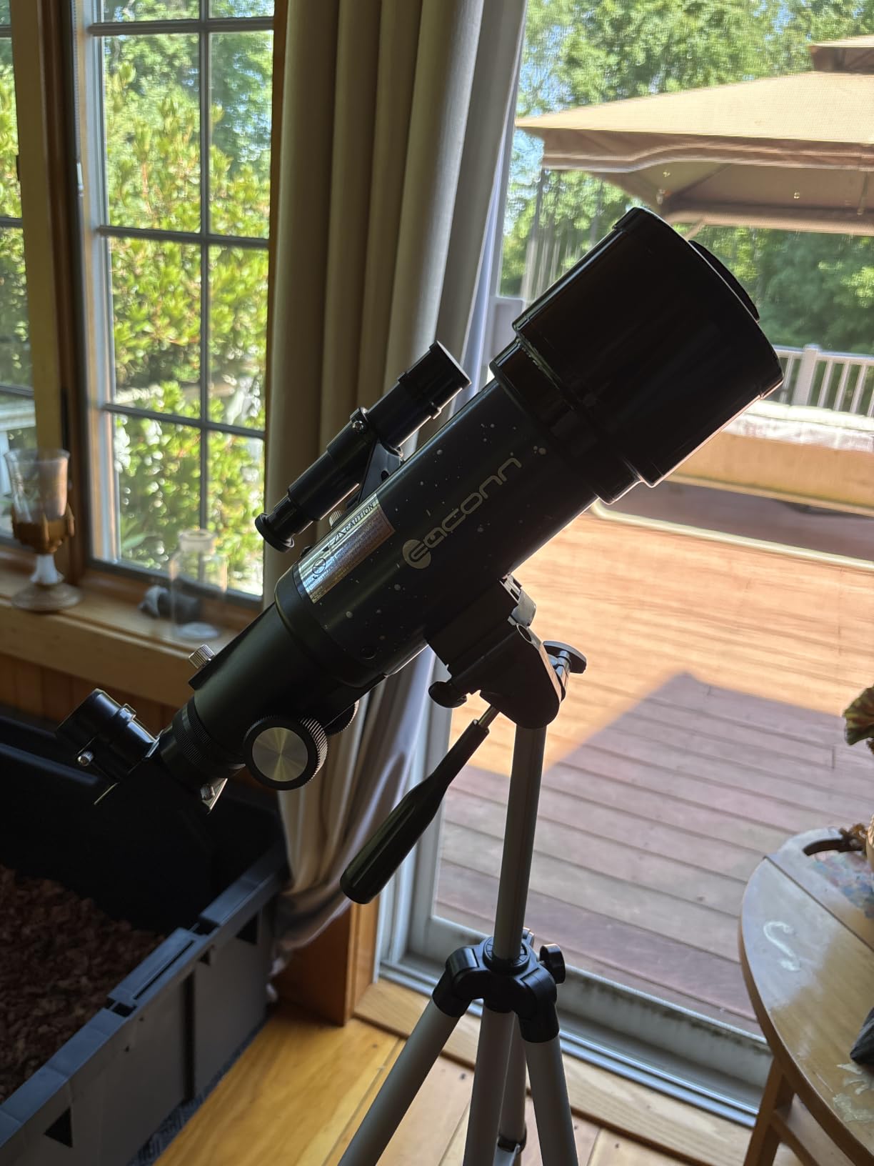 Telescopes, Telescope for Kids and Adults Beginners, 70mm Aperture 400mm Focus Length Refractor Travel Telescope with AZ Mount for Observe The Moon and Landscape-Black customer photo 1