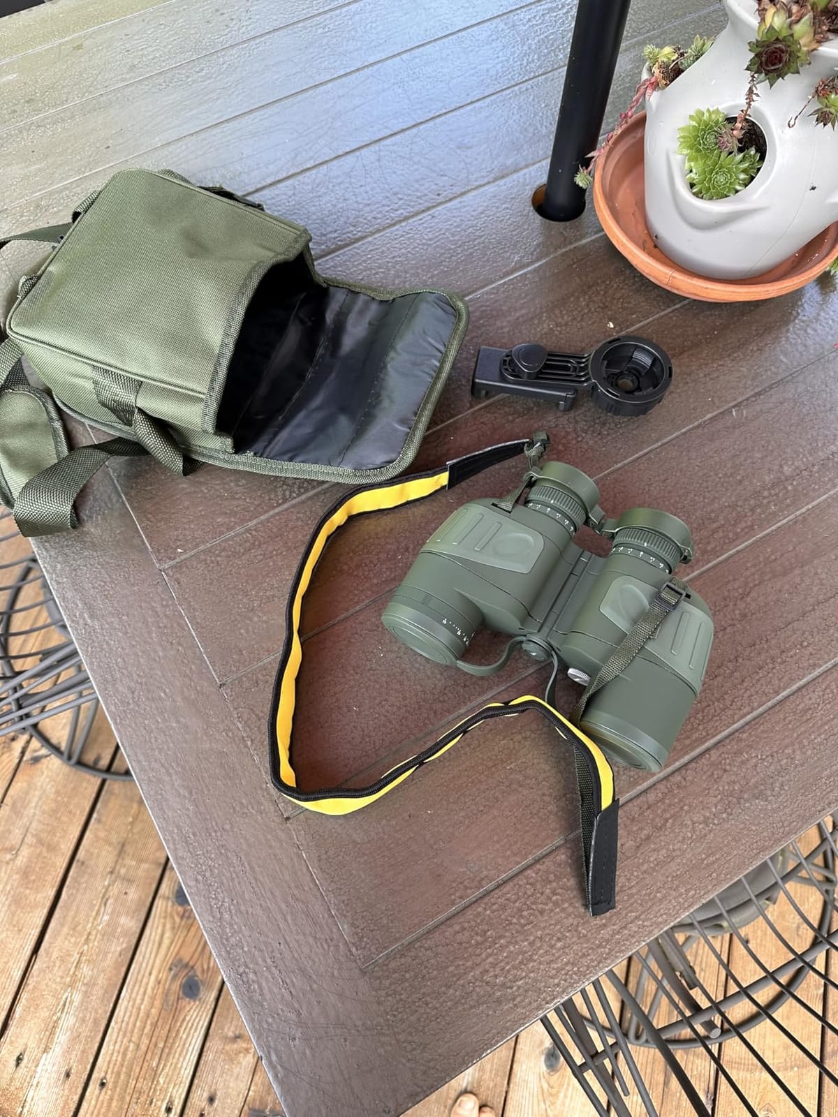 Marine Binoculars 10x50 with Compass and Rangefinder for Boating | Professional IPX7 Waterproof Marine Optical System with FMC BAK4 Prism, Multi-Scene Marine & Outdoor Versatility customer photo 1