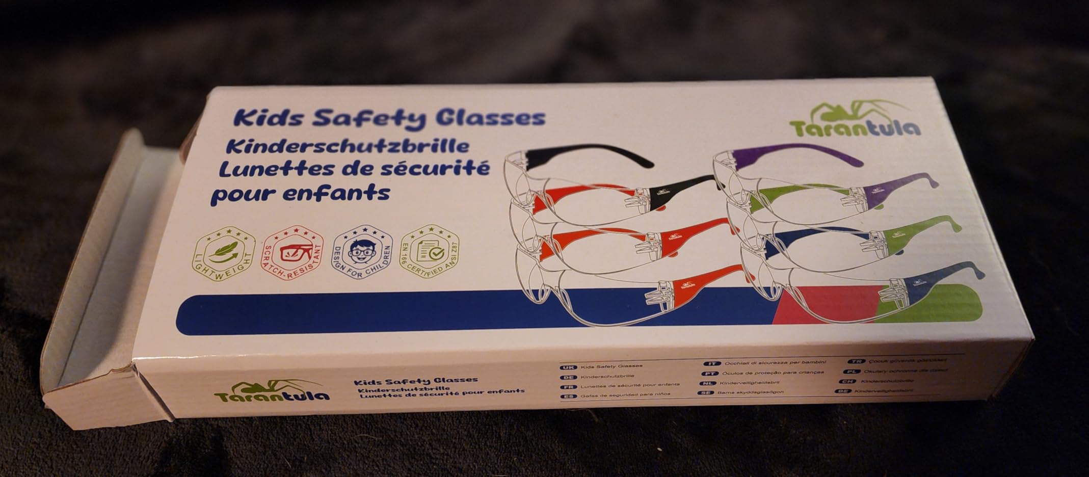 Tarantula 6 Pack Kids Safety Glasses, Youth Protective Eyewear & Goggles | EN166 & ANSI Z87 Certified, Anti-Fog UV Protection, Scratch-Resistant Lightweight Goggles for School, DIY & Outdoor, Multicolor customer photo 1