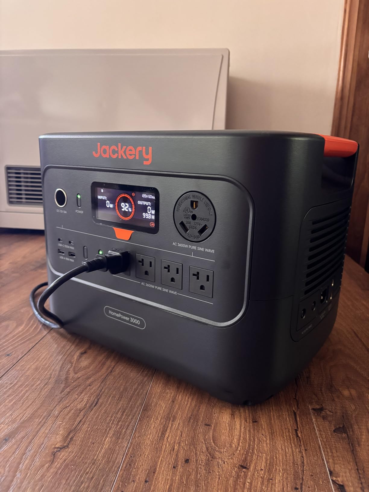 Jackery HomePower 3000 Portable Power Station, 3600W (Surge 7200W) Output, 3072Wh LFP Battery Solar Generator, Essential Home Backup for Home Use, Power Outage, RV, Emergencies customer photo 1