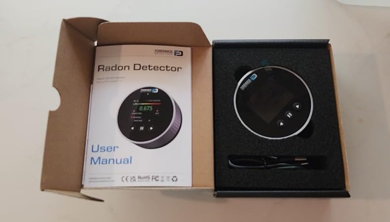Radon Detector by Forensics | Home Use | Upgraded 20-Year Sensor Life | Version 2.0 | customer photo 1