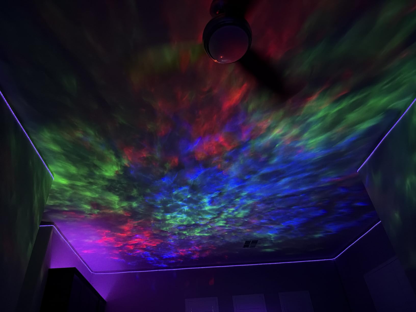 Govee Star Projector Lights, 7-Zone Colorful Nebula Effect, Compatible with Matter, 540ft Coverage, LED Ceiling Lights for Bedroom, 50+ Scenes, 18 White Noise, Room Decor, Gifts for Kids, Sleep Lamp customer photo 1