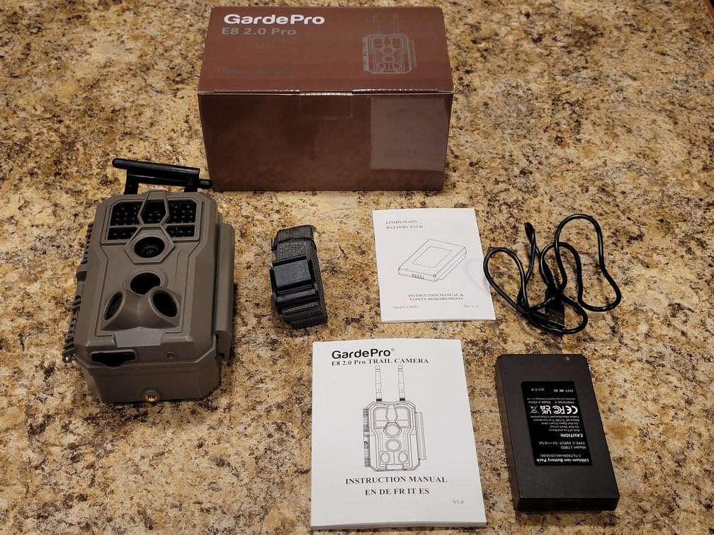 GardePro E8 2.0 Pro WiFi Bluetooth Trail Camera, Dual Antennas, 4K Video | Triple-PIR Motion Sensor, Rechargeable Battery, On-Site Viewing, Motion Activated, Non-Cellular customer photo 1