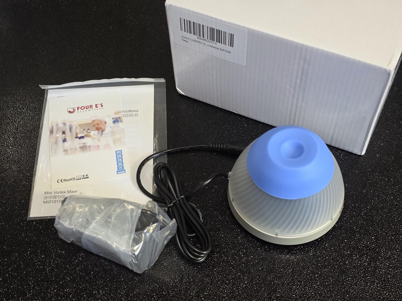 FOUR E'S SCIENTIFIC Vortex Mixer, 5000rpm Paint Shaker, Touch Mode, Blue | Mini Vortex Shaker with Brushless Motor, Portable, for Miniature Paint, Inks, Nail Polish customer photo 1
