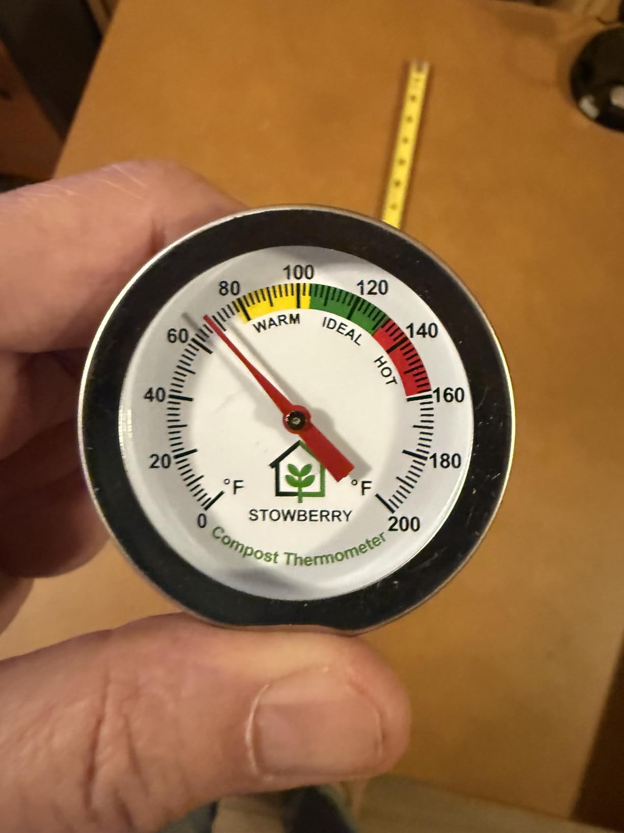 Compost Thermometer 20 Inch - Stainless Steel Soil Temperature Gauge with 2 Inch Dial customer photo 1