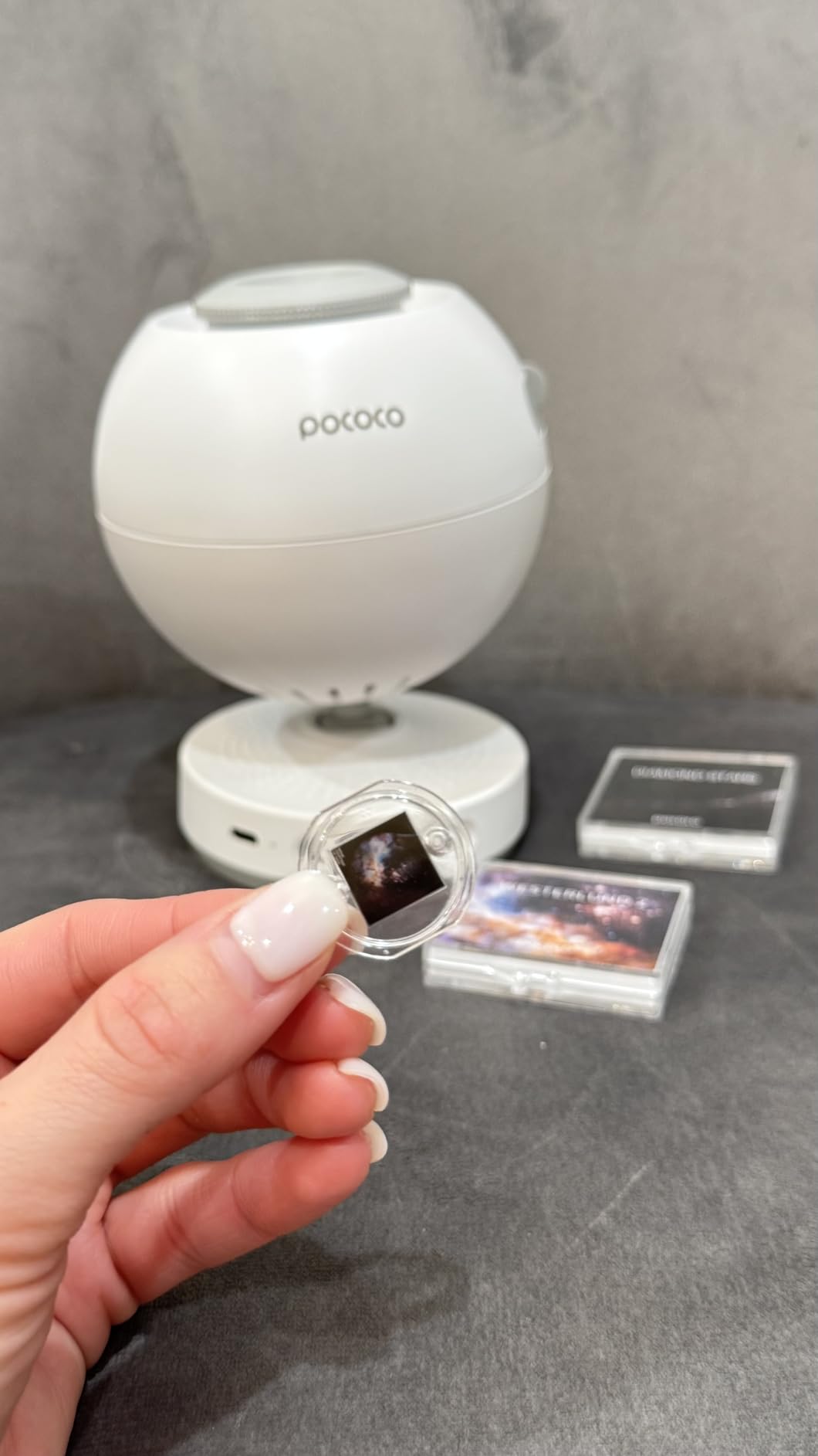 POCOCO Galaxy Star Projector with 2M-Pixel Lens & 5K Discs | Home Planetarium Projector for Relaxation, Study, and Sleep Aid | Includes 2 Films | Ideal Gift customer photo 2