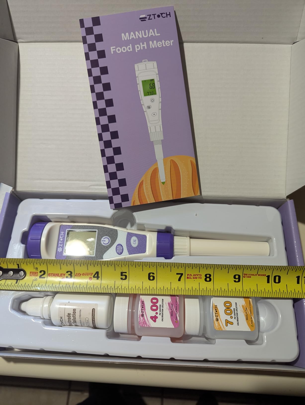 Food pH Meter, Digital pH Meter for Food Fermentation Canning | Smart Cooking Sourdough pH Tester for Bread Cheese Sauces, Measure pH in Water, Brewing, Meat, Sausages, Pickles, Sushi Rice customer photo 1