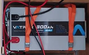 12.8V 300Ah Self-Heating LiFePO4 Lithium Battery with APP Monitoring | 200A BMS, Rechargeable 3840Wh Energy Battery for Trolling Motor, RV, Marine, Solar, Camping, Backup Power, Off-Grid, etc. customer photo 2