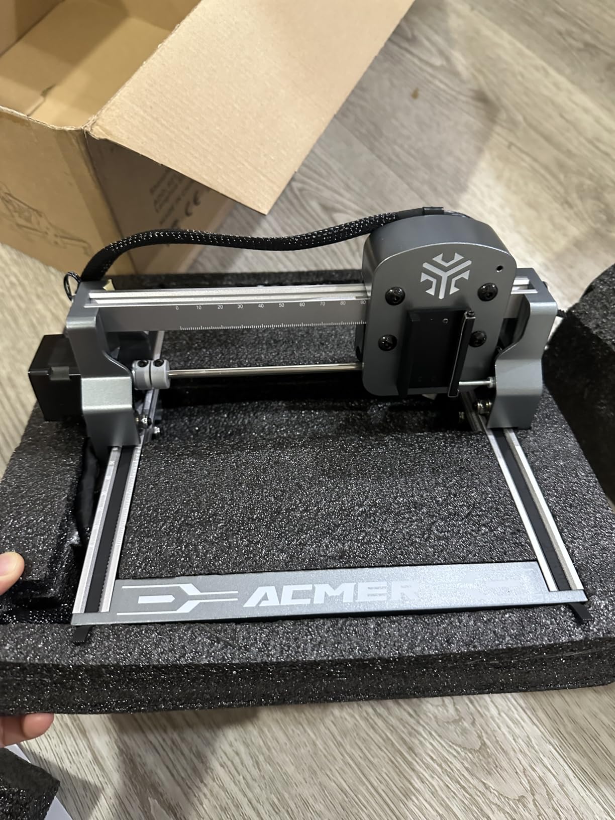 ACMER S1 Laser Engraver Machine, 2500mW Lazer Cutter for Wood and Acrylic | 130 x 130mm Working Area, Compact Desktop Design, Detailed Results for DIY Crafts and Small Projects customer photo 2
