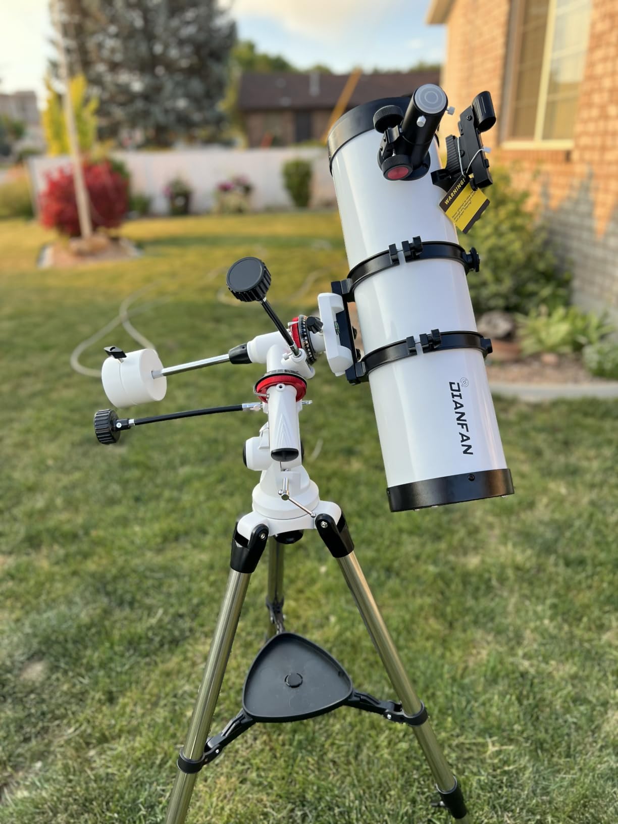 150EQ Professional Astronomy Telescope for Adults High Powered | Portable Manual Equatorial Reflector Telescope for Beginners, Stainless Steel Tripod, Phone Adapter, Moon Filter & Carry Bag customer photo 1