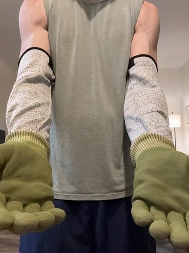 Schwer 2 Pairs A6 Cut Resistant Work Gloves, Reinforced Thumb, CR3028, L | Sandy Nitrile Coated, Touchscreen, Superior Grip, Used for Gardening, Woodworking, Glass Cutting, Construction, Warehouse customer photo 1