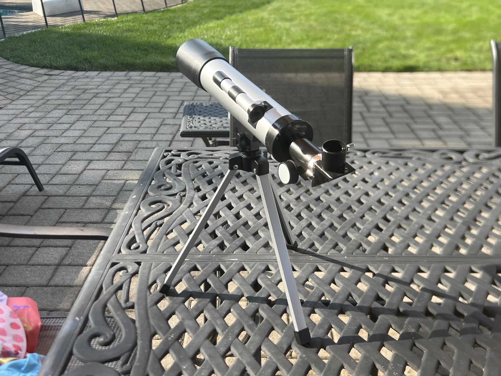 Telescope for Kids, 50mm 100x Silver Beginner Telescope with Tripod customer photo 1