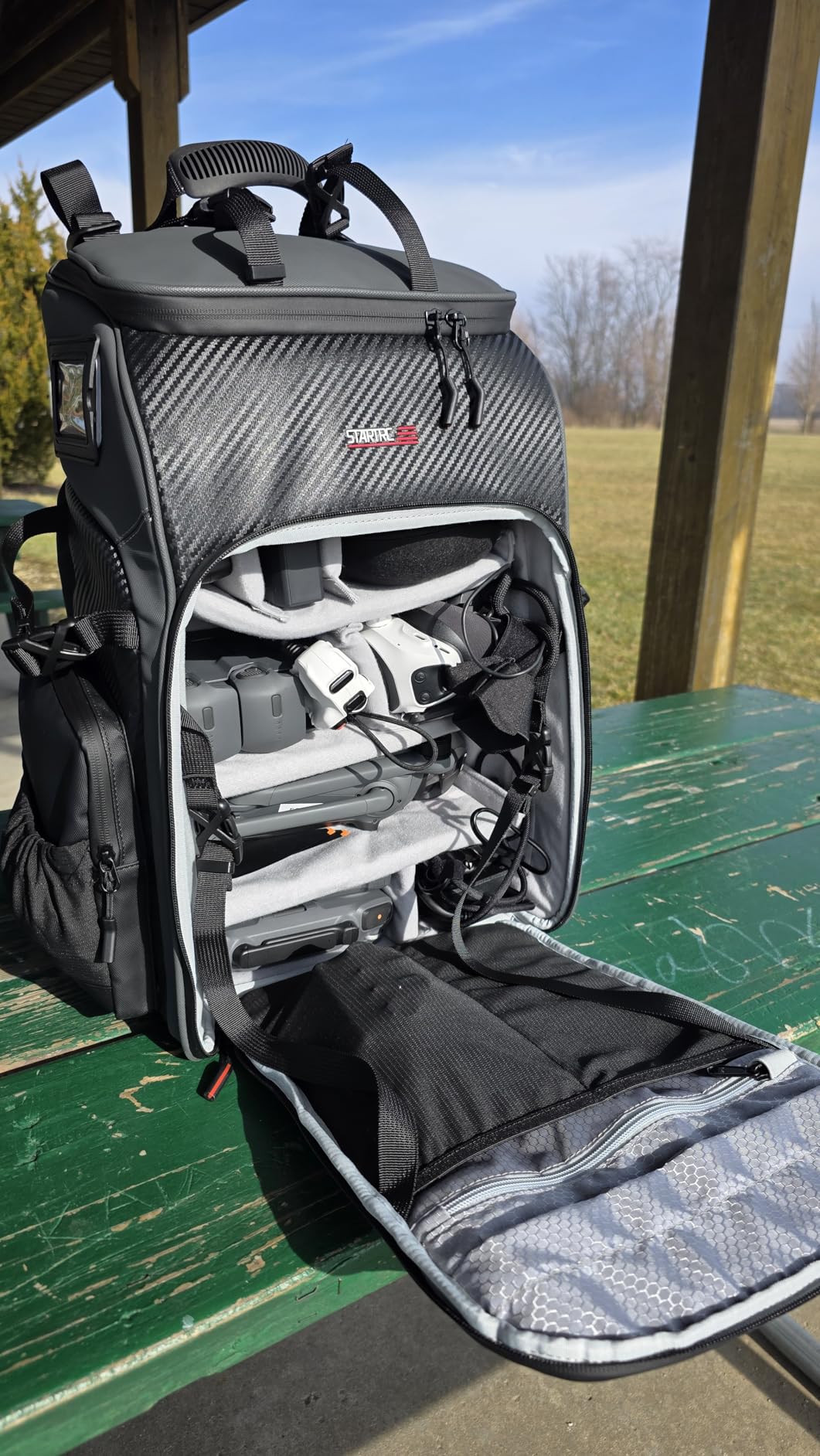 FPV Drone Backpack -40L Ultimate All-in-One Professional Travel Camera Case for FPV Racing Quadcopter/DJI Drone/Tripod/15.6