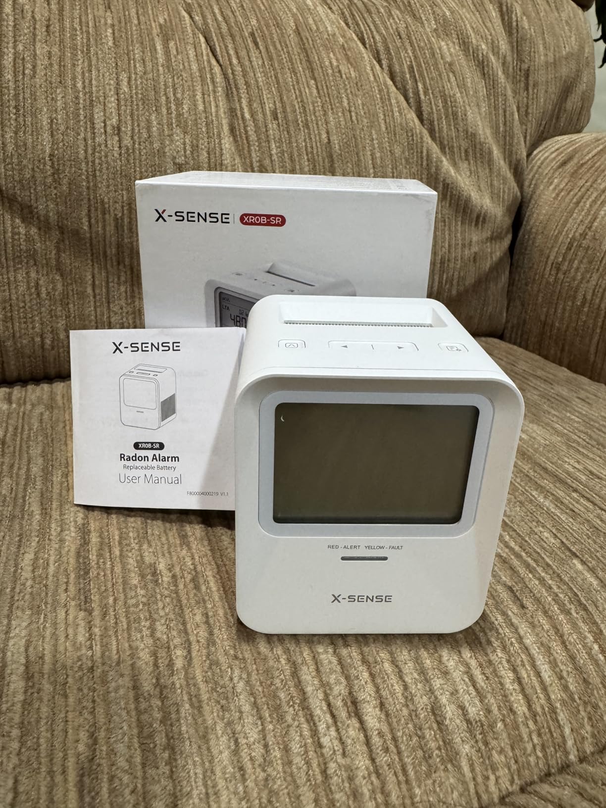 X-Sense Radon Detector for Home, Audible & Visual Alerts, XR0B-SR | Up to 90% Accuracy in 7 Days, 999-Day Radon Tracking, One-Touch Reset, Multi-Room Use, Temperature & Humidity Range Display customer photo 2