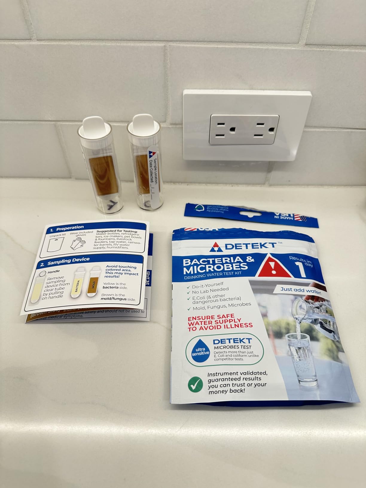 Detekt Bacteria in Water Test Kit - Drinking, Tap & Well Water - 72 Hrs customer photo 1
