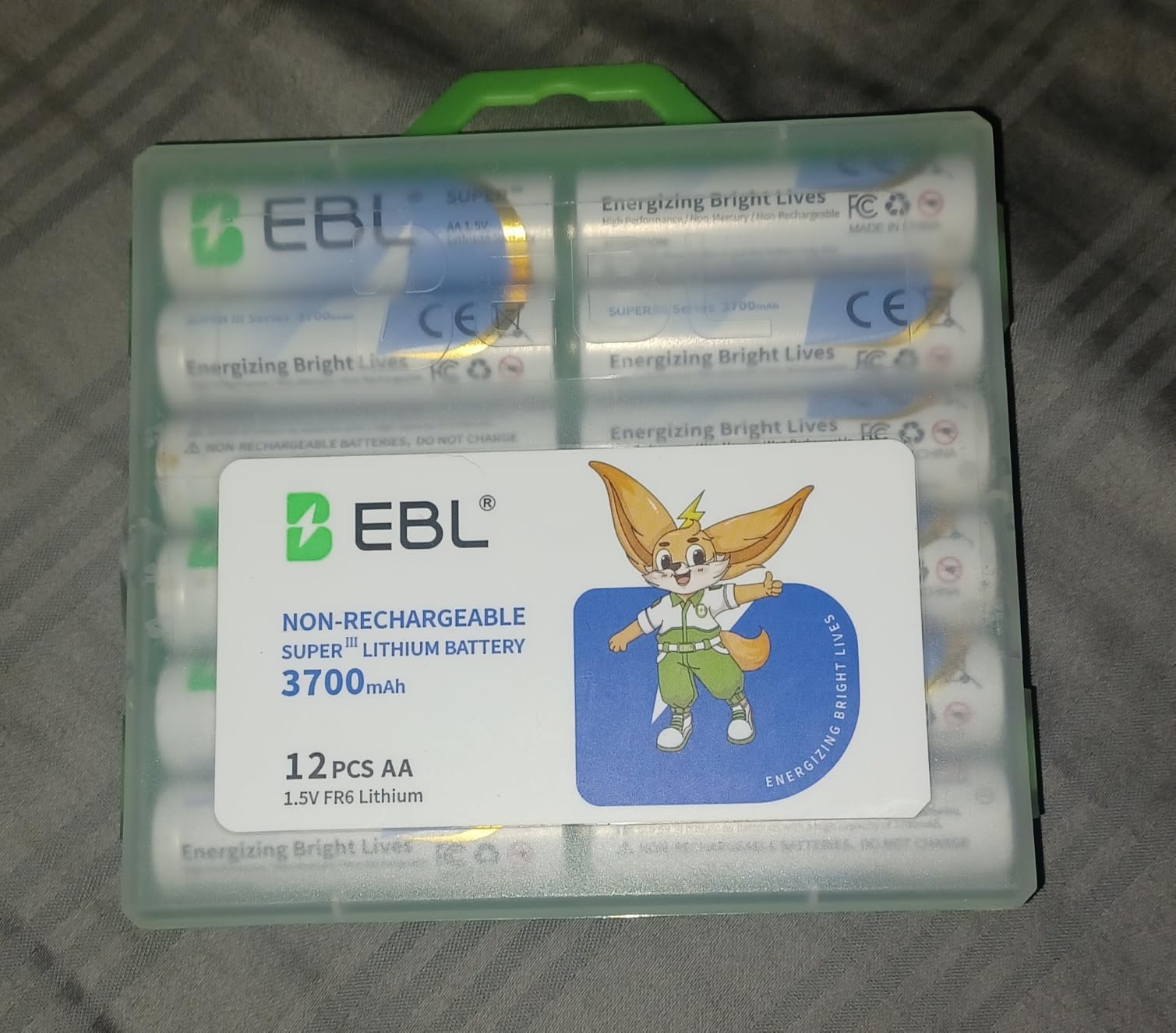 EBL Lithium AA Batteries 12 Pack, Longest Lasting 3700mAh 1.5V Non-Rechargeable, Upgraded Super III AA Lithium Batteries for Blink Camera, Doorbell, Smart Lock Deadbolt customer photo 2