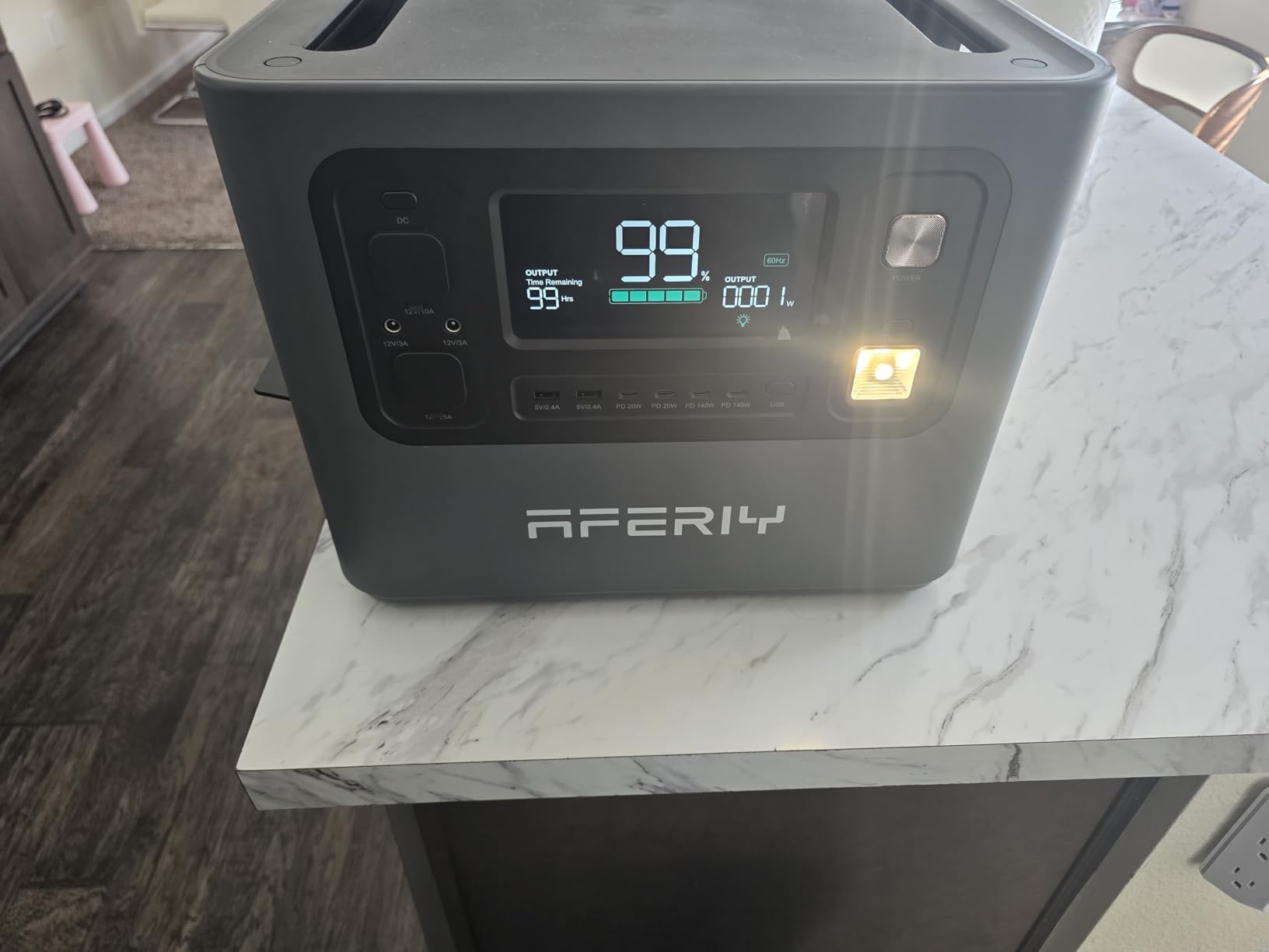 AFERIY P280 Portable Power Station 2800W (Peak 5600W) UPS Solar Generator | 2048Wh LiFePO4 Battery, Expandable to 10kWh, Fast Charge in 38 Min, PSW AC Output, Dual Solar Input for Home Use, Camping and RVs customer photo 1