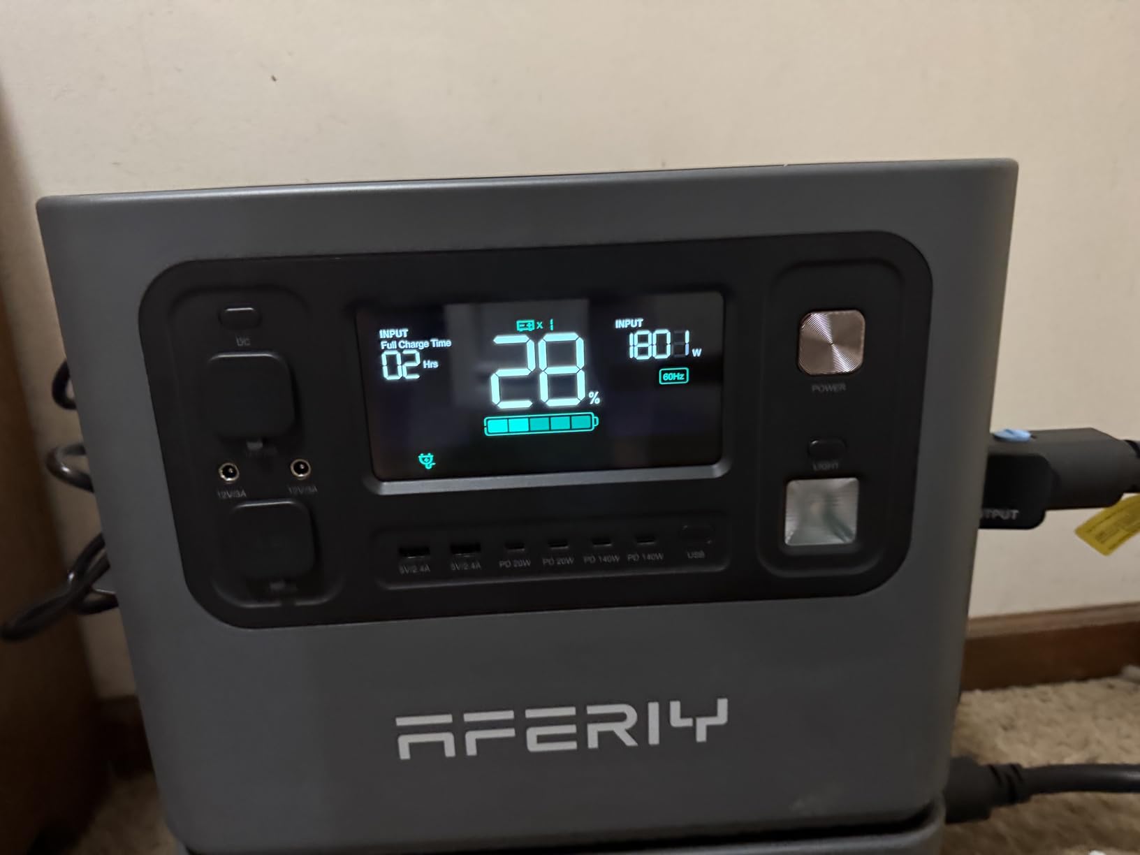 AFERIY P280 Portable Power Station 2800W (Peak 5600W) UPS Solar Generator | 2048Wh LiFePO4 Battery, Expandable to 10kWh, Fast Charge in 38 Min, PSW AC Output, Dual Solar Input for Home Use, Camping and RVs customer photo 2