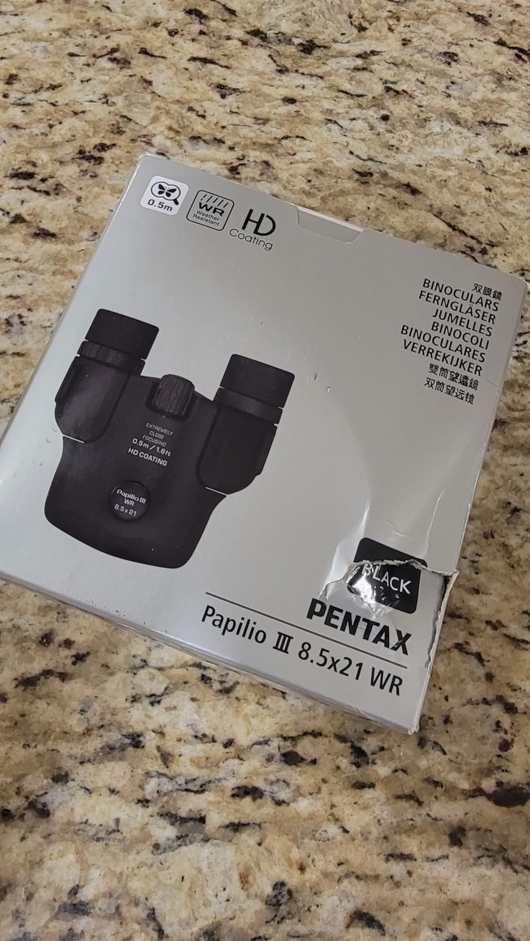PENTAX Papilio III 8.5x21 WR Black Compact Binocular | 50cm close-up to infinity focus, Weather-resistant, HD coating, Suitable for observing tiny objects, travel, sports customer photo 1