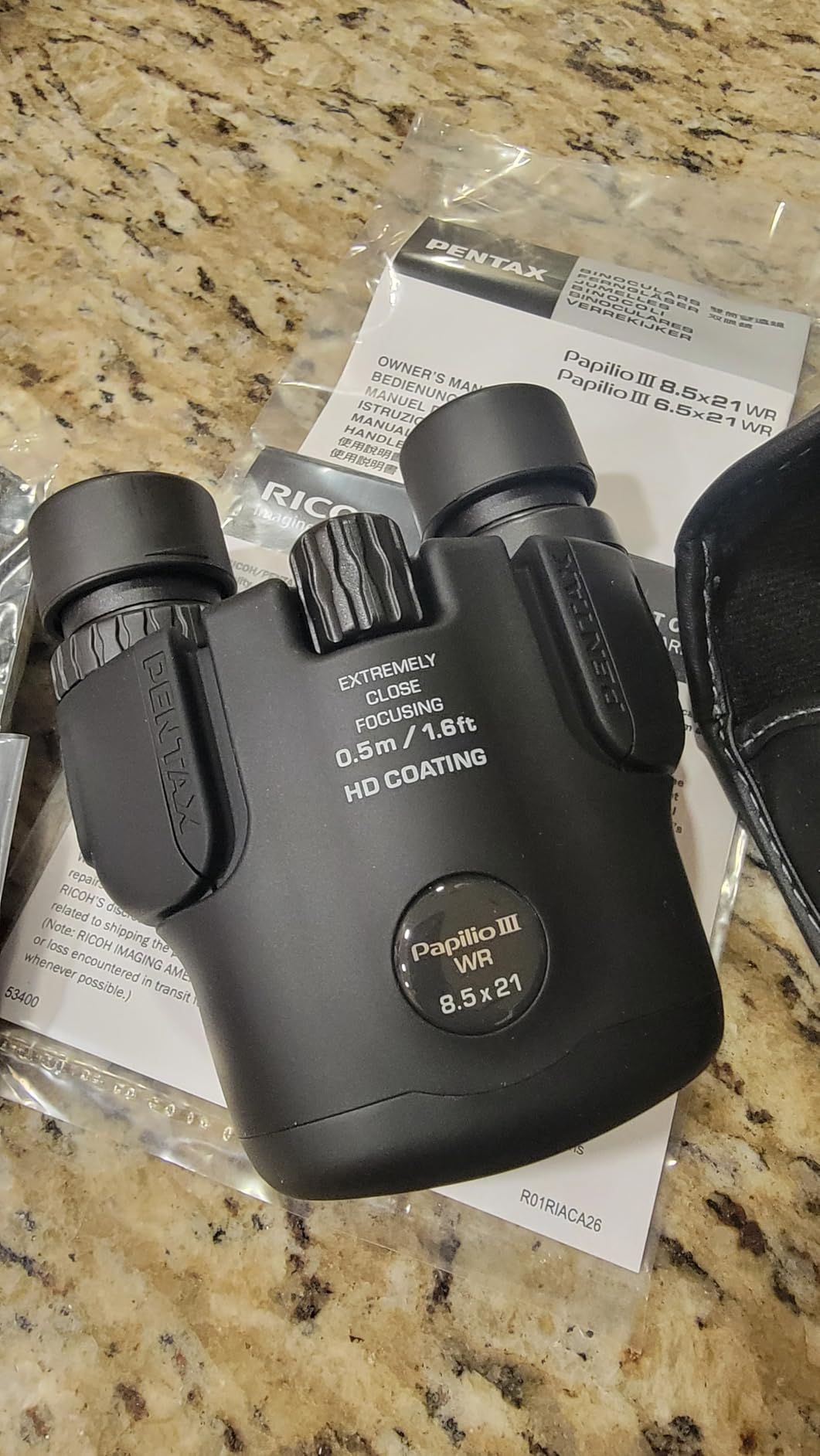 PENTAX Papilio III 8.5x21 WR Black Compact Binocular | 50cm close-up to infinity focus, Weather-resistant, HD coating, Suitable for observing tiny objects, travel, sports customer photo 2