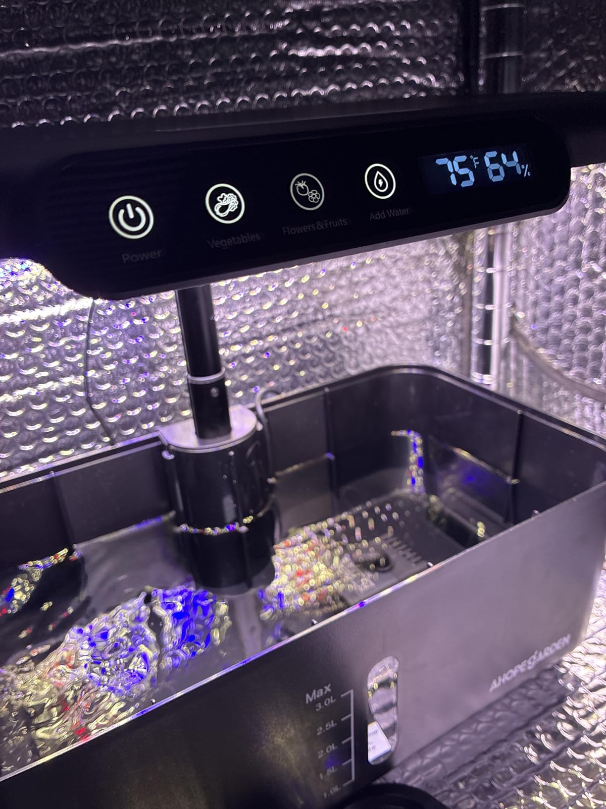 Ahopegarden Hydroponics Growing System Herb Garden: 10 Pods Indoor Garden Kit with LED Grow Light and Smart Temp & Humidity Display - Plant Germination Kit for Home Kitchen customer photo 1