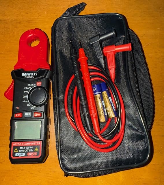 KAIWEETS Digital Clamp Meter, Portable Size, 2000 Counts, Measures High AC Current 400A, 600V AC/DC Voltage, Resistance, Continuity, Diode, Auto Ranging Multimeter, Voltage Tester, KC400 customer photo 2