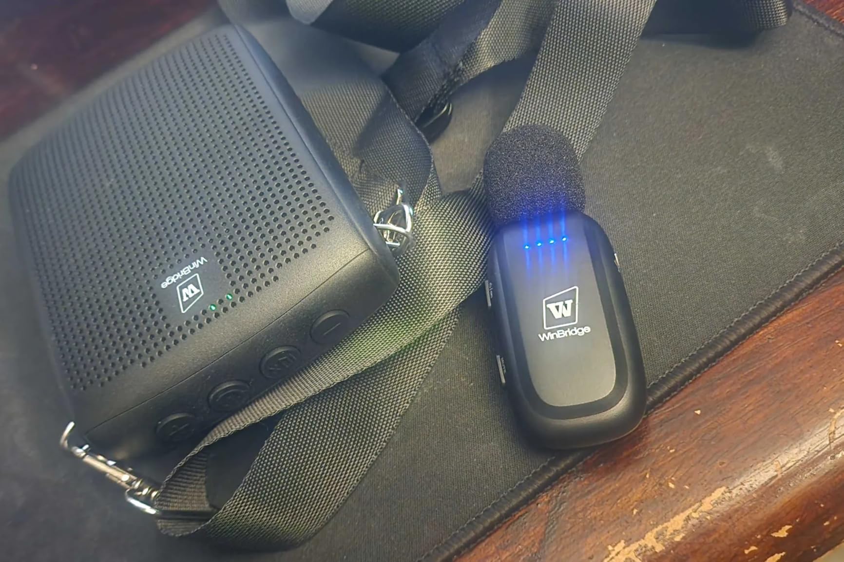 WinBridge Wireless Voice Amplifier with Clip-On Lapel Mic for Teachers | 15W Portable PA System with Bluetooth, 12H+ Battery, Auto-Pairing, Instant Mute, Ultra-Light Lavalier Microphone WB005 customer photo 1