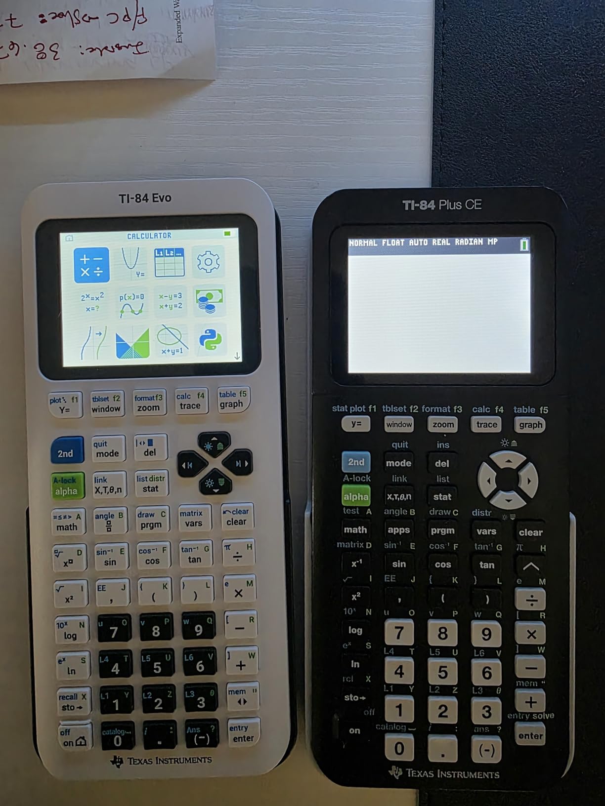 TI-84 Evo Graphing Calculator Texas Instruments, White | Intuitive Icon-based Homescreen, USB-C Charging, Python Programming, Faster Performance, Bigger Graphs than TI-84 Plus CE customer photo 1