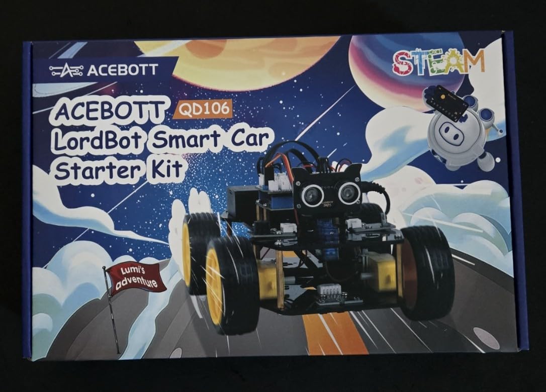 ACEBOTT Robotics Kit for Kids Ages 8-12 12-16, Smart Robot Car Kit Compatible with Arduino & Scratch, STEM Toys Coding Robot Kit with App Control, STEM Gifts for Kids and Teens customer photo 2