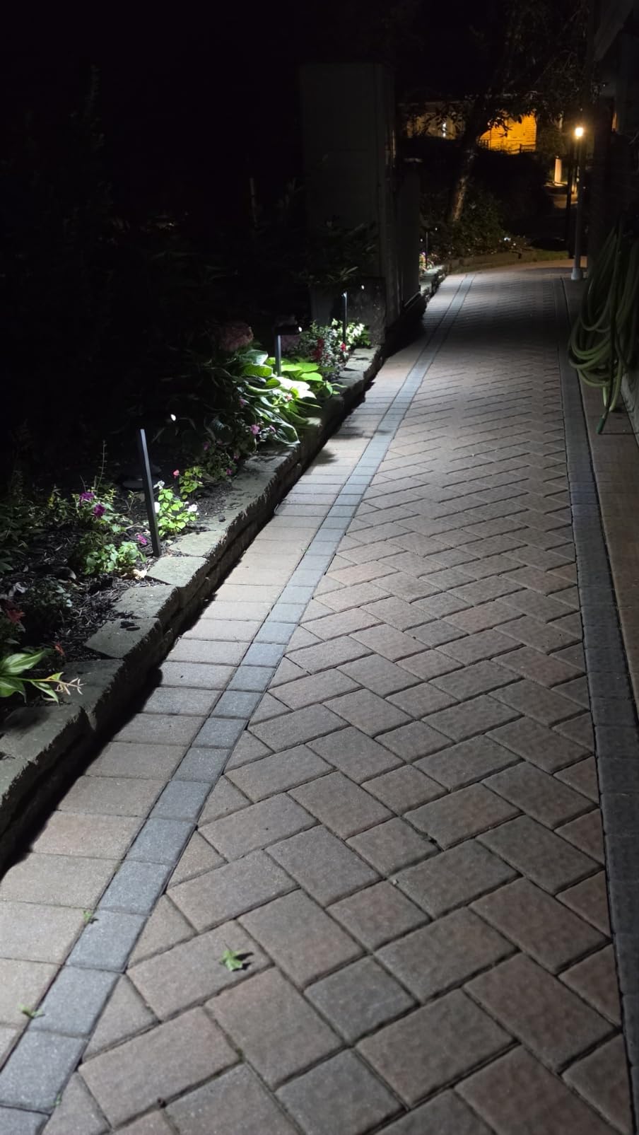 XMCOSY+ Solar Pathway Lights, 6 Pack Metal Motion Sensor Outdoor Lights | 300LM Bright Landscape Lights, All-Night Lighting, IP65 Waterproof Garden Light for Yard, Driveway & Walkway, Warm/Cool White customer photo 1