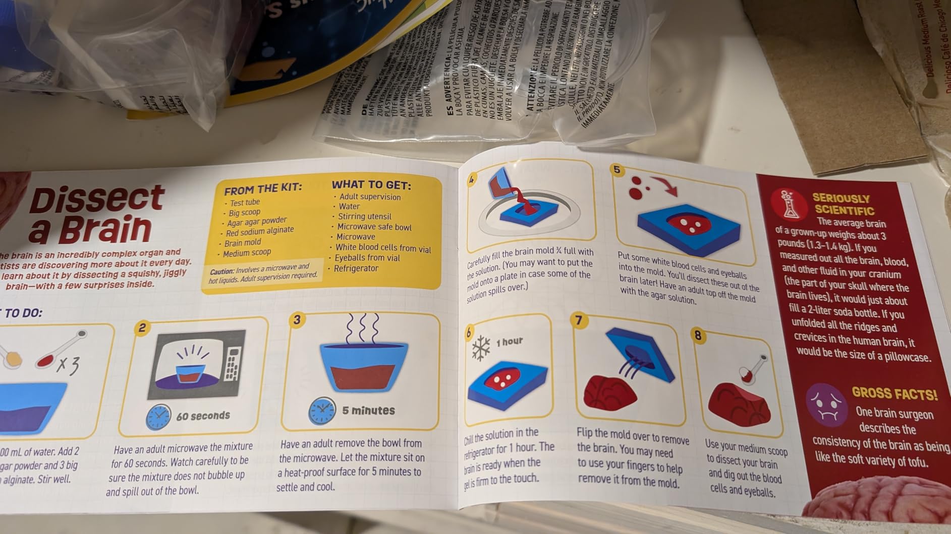 National Geographic Gross Science Kit Chemistry Toy for Ages 8-12 | Brain Dissection, Boiling Boogers, Gooey Guts and Slime, Gross Chemistry Experiments, STEM Projects, Birthday Gift customer photo 1
