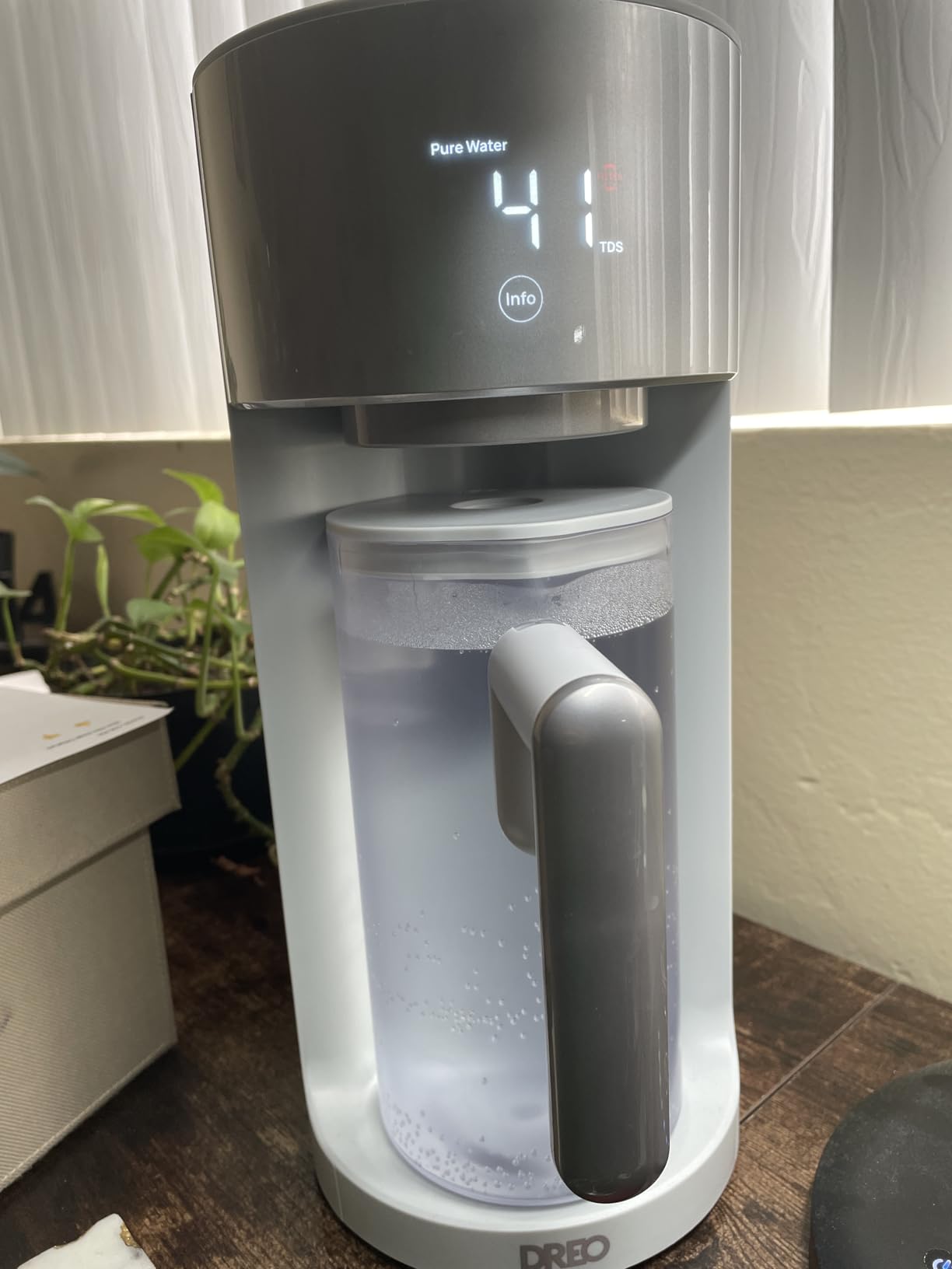 DREO Reverse Osmosis Water Filter Countertop, RO Filtration System, 3:1 Pure to Drain, TDS & Filter Life & 2 Autofill Pitchers, Install-Free, Self-Cleaning Water Purifier, RO Water Filter customer photo 1