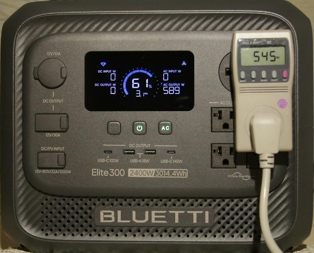 BLUETTI Elite 300 Portable Power Station, 3014Wh LiFePO4 Battery Backup for Home Power Outage, 2400W Solar Generator (4800W Surge), 3kWh Compact Home Backup & RV Power with TT-30 RV Port & 12V/30A DC customer photo 1
