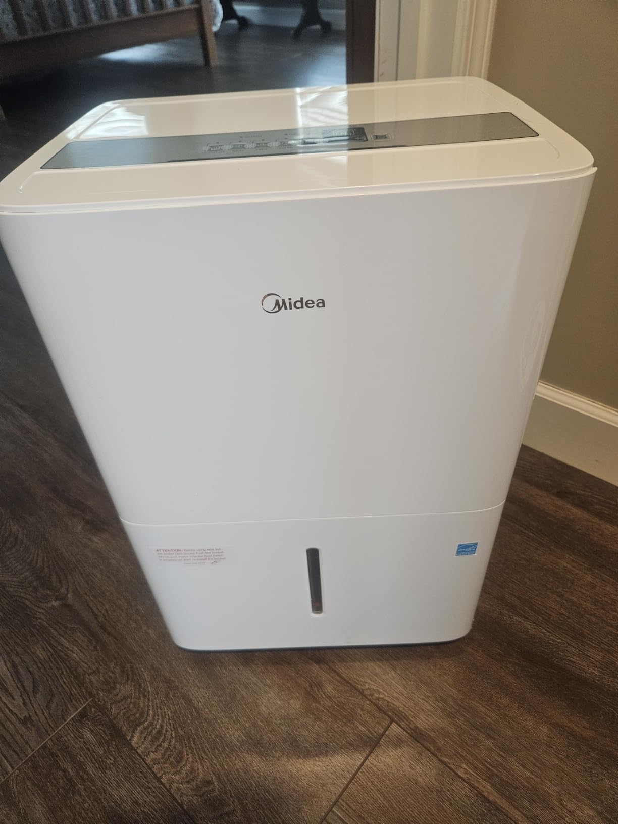 Midea 50 Pint Dehumidifier for Basement, 4,500 Sq. Ft, Energy star | Reusable Air Filter, Continuous Drainage, Wi-Fi Enabled, Works with Alexa, Quiet Operation for Basement, Home customer photo 1