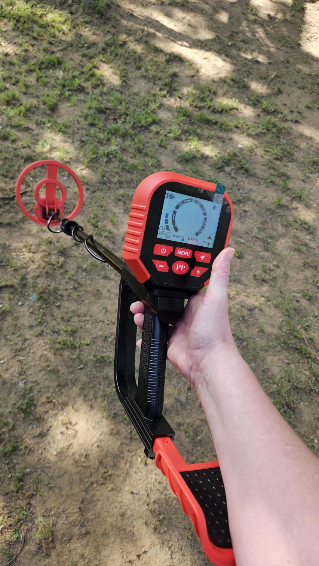 2026 Latest Higher Accuracy Professional Metal Detector for Adults with LCD | Gold Detector with Advanced DSP Chip, 2.26 Pounds Lightweight Suitable for Beach and Backyard customer photo 2