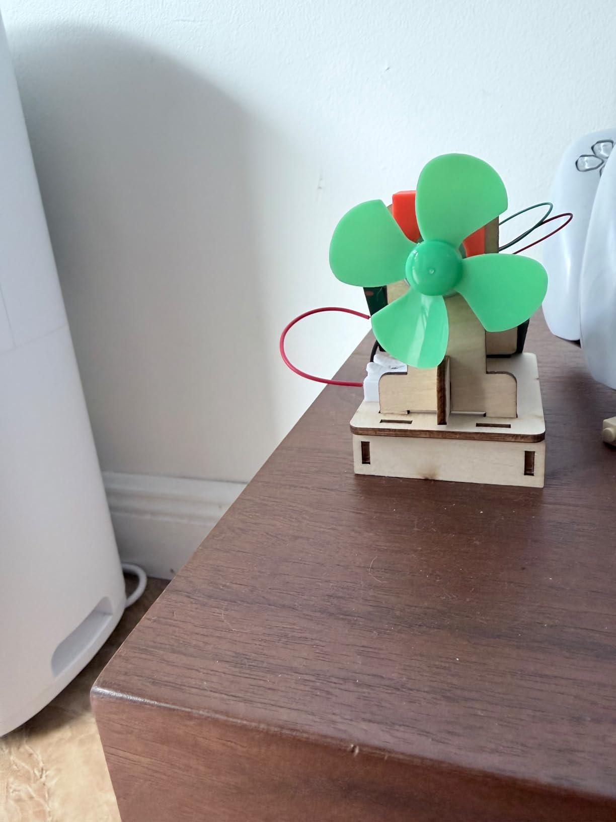 Solar Fan Wind Generator STEM Kit for Kids 8-12, Solar Power LED Experiment | Build a solar fan and wind generator to explore solar power, wind energy, and LED circuits through STEM experiments. customer photo 1