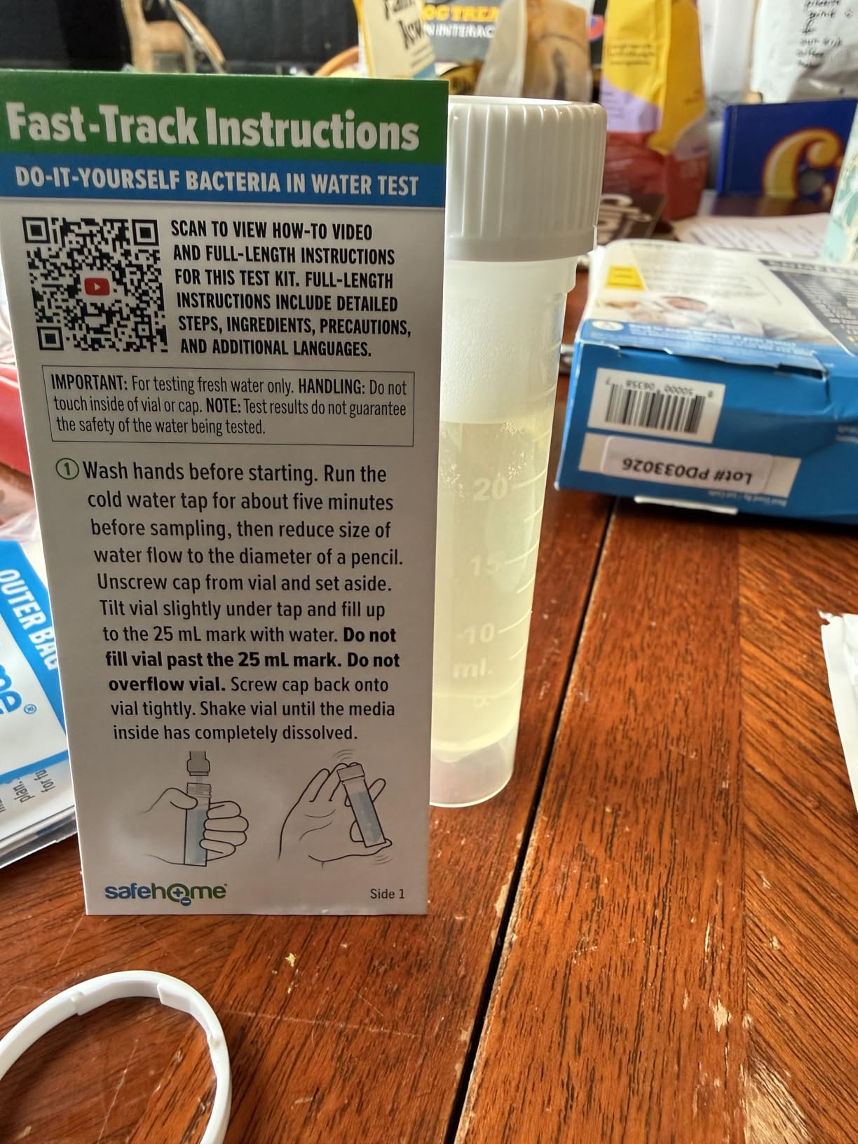 Safe Home Complete Drinking Water Test Kit - DIY Screening for 14 Parameters + Optional Testing at Our EPA-Certified Lab for up to 48 Parameters - Made in the USA customer photo 2