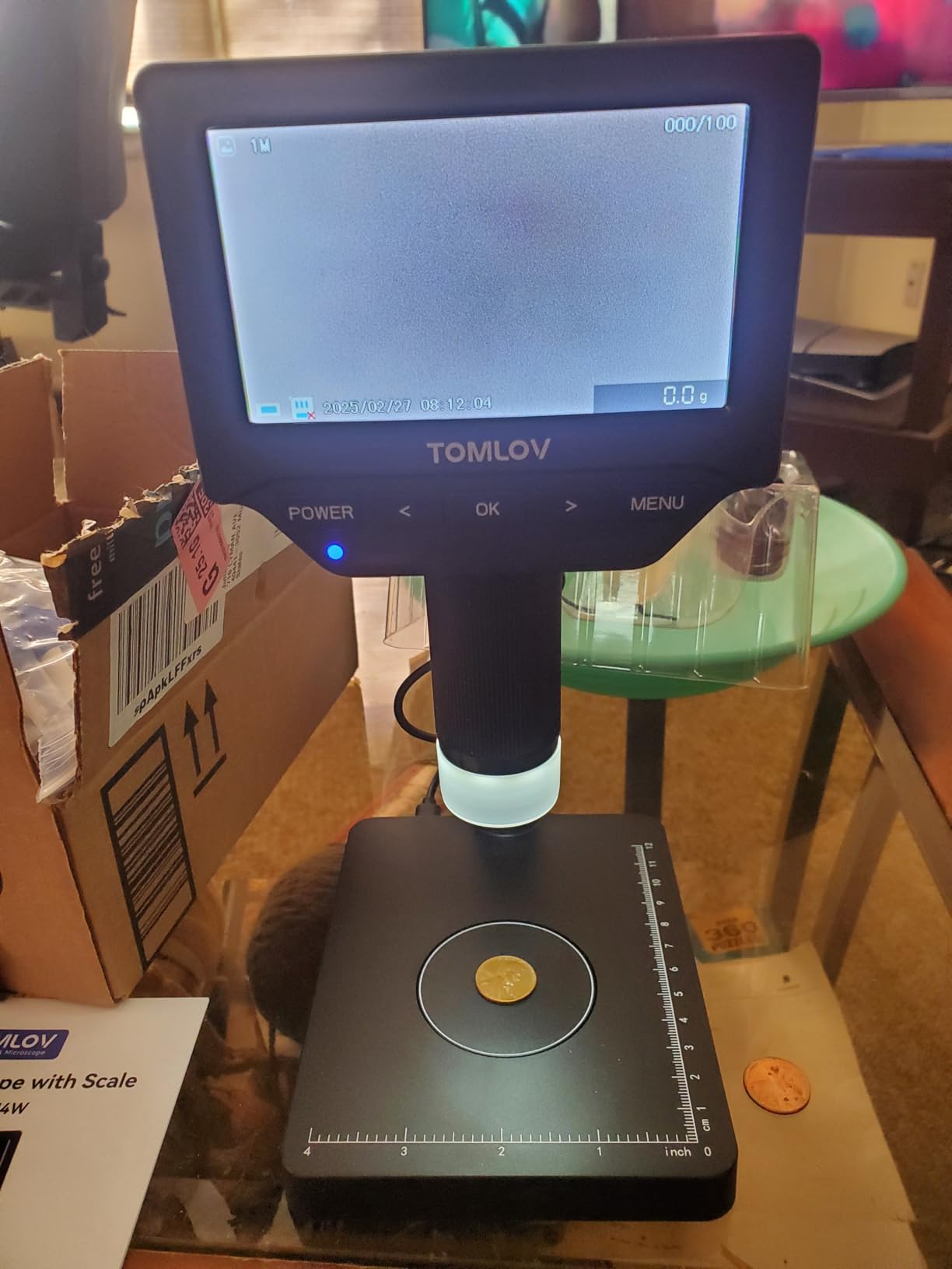 TOMLOV Coin Microscope with Weighing Scale, 7