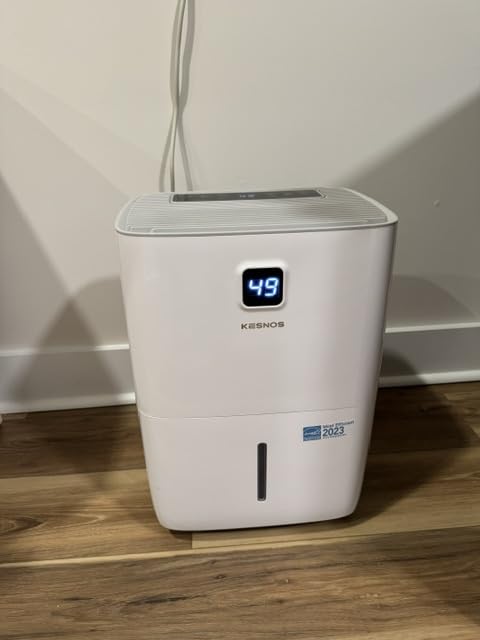 Kesnos 150 Pint Dehumidifier for Basement with Drain Hose, 7,500 Sq. Ft. | Ideal for Commercial and Industrial Large Room, 30-80% RH Humidity Control, 2.11-Gal Water Tank, Rotary Compressor customer photo 1