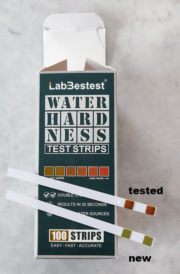 Water Hardness Test Kit & Hard Water Test Strips for Softener | Double Check Strips, Hardness Tester for Home, Drinking, Aquarium, Pool, Well, Tap and All Water Sources, 0-425 ppm/0-25 gpg customer photo 1