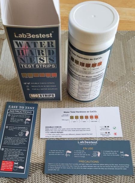 Water Hardness Test Kit & Hard Water Test Strips for Softener | Double Check Strips, Hardness Tester for Home, Drinking, Aquarium, Pool, Well, Tap and All Water Sources, 0-425 ppm/0-25 gpg customer photo 2