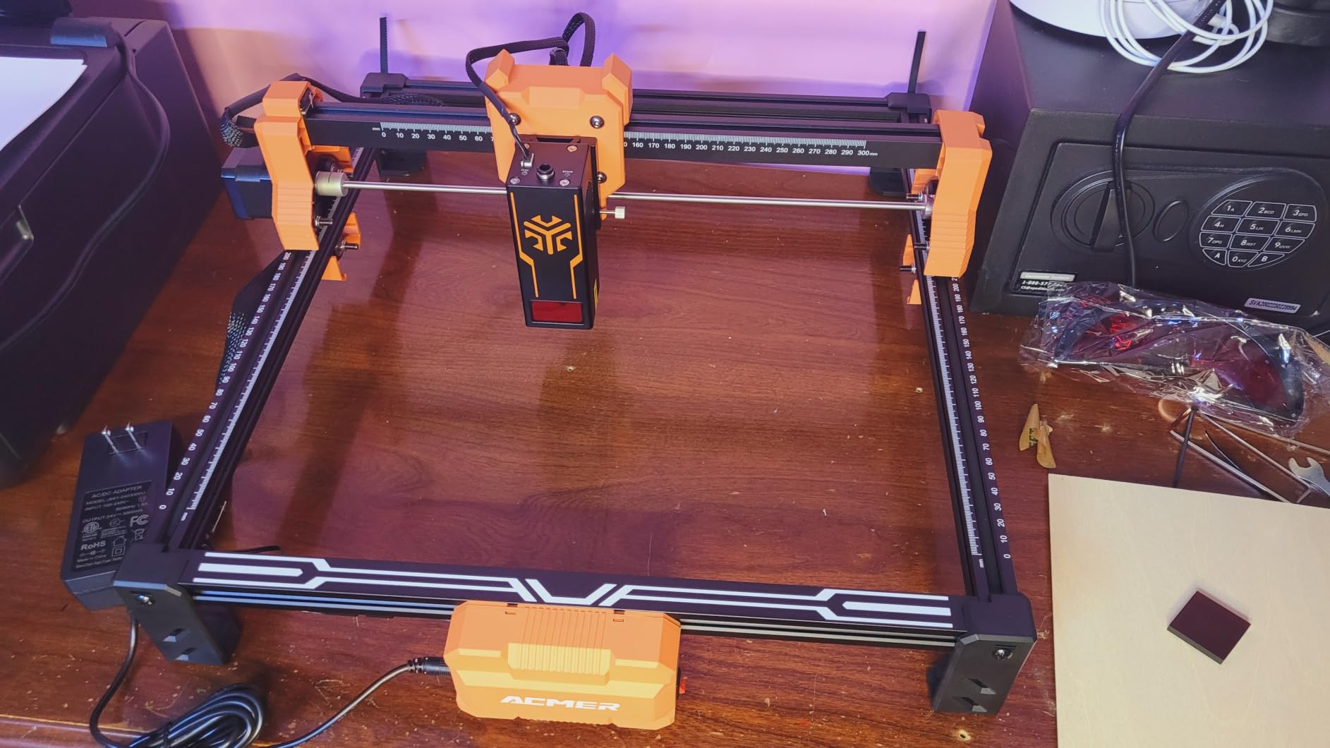 ACMER S2 Laser Engraver, 12000mW Laser Cutter Engraving Machine | 0.01mm Precision, 300x300mm Engraving Area, 10000mm/min Speed, for Wood, Metal, Acrylic, Leather, DIY & Education customer photo 2