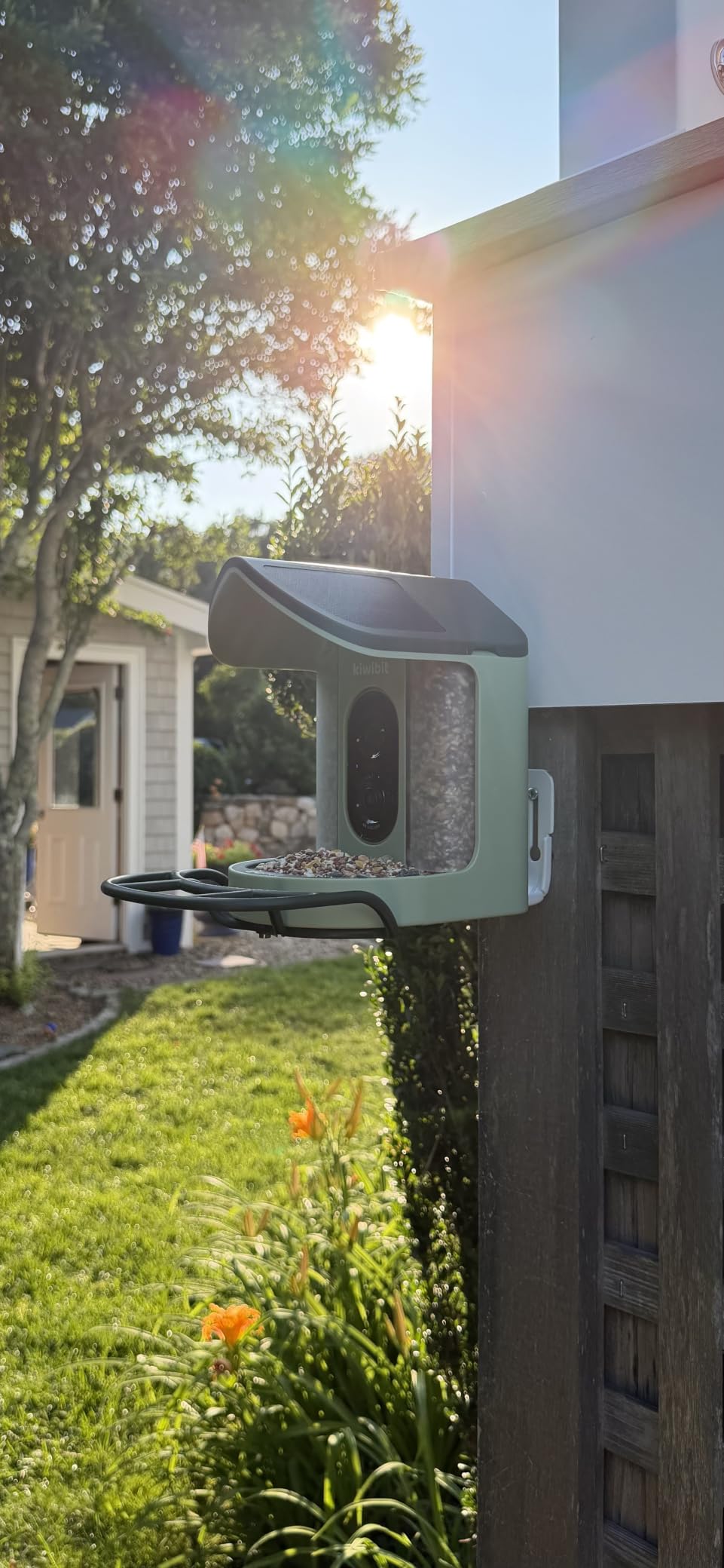 Kiwibit Solar Powered Smart Bird Feeder with Camera 2 Mini, 4K Live Stream | 8MP Photos, AI Bird Species Identification, Slow-Motion Video, Outdoor Bird Watching Gifts for Bird Lovers customer photo 2