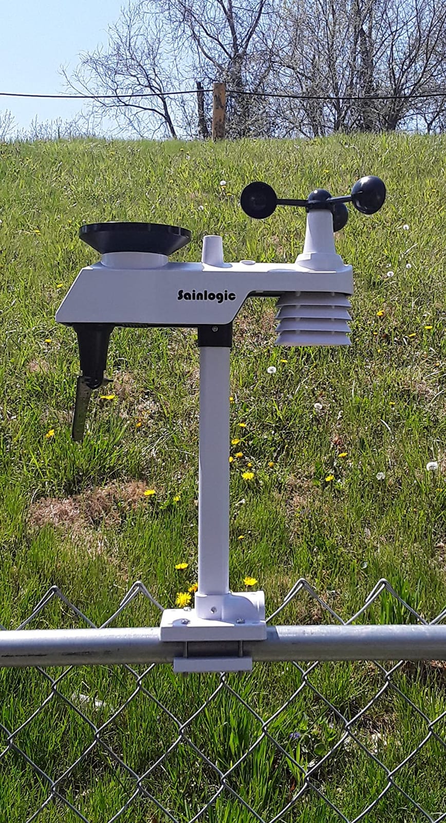 Sainlogic Wireless Home Weather Station with Rain Gauge and Wind Speed, Indoor Outdoor Temperature Humidity, Forecast, Moon Phase, Alarm Clock for Backyard Patio - No WiFi customer photo 1