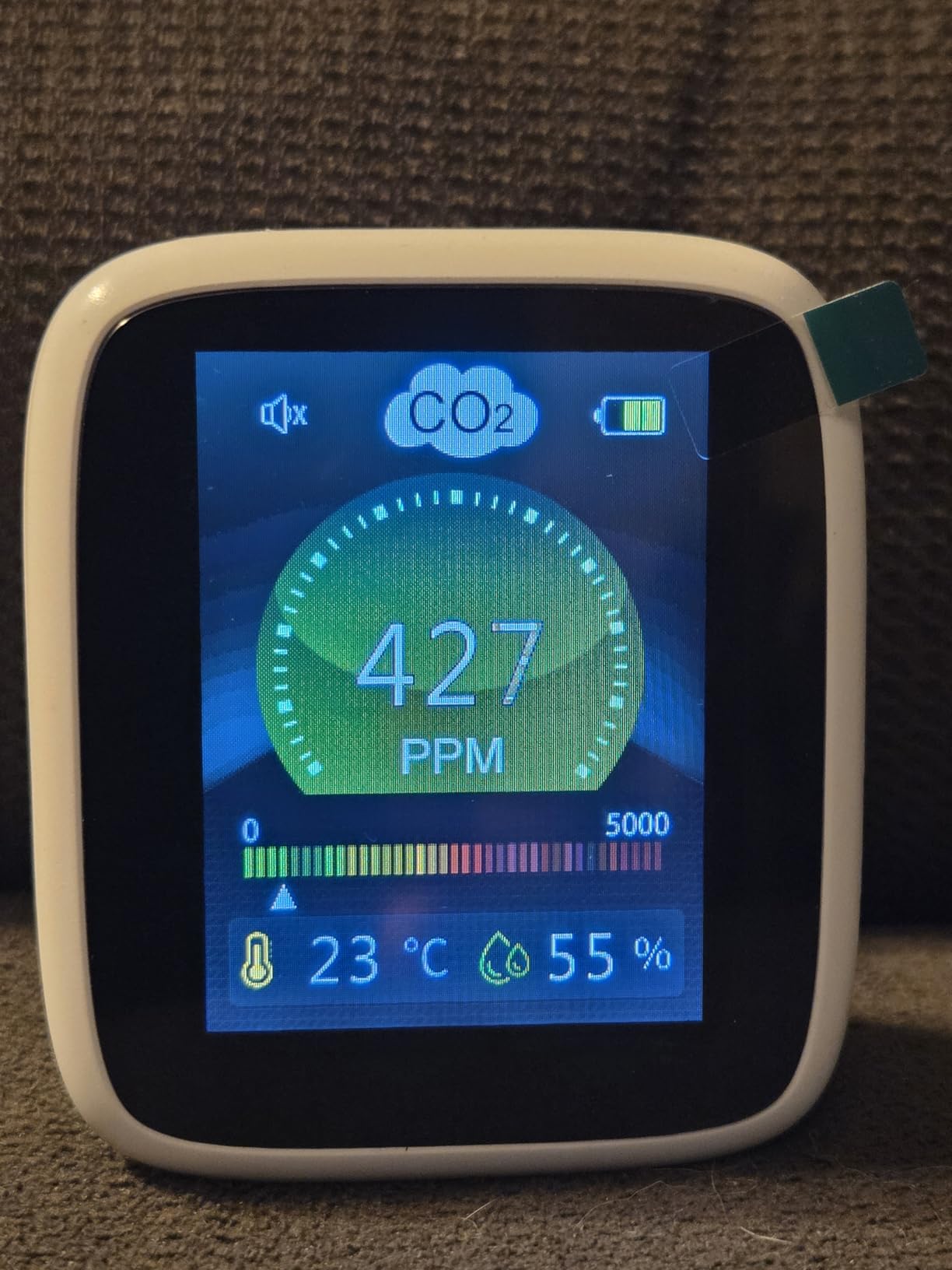 8-in-1 Indoor Air Quality Monitor, Portable Tester for Temperature, Humidity, HCHO, TVOC, Smart Sensor for Grow Tents, Bedroom, Home customer photo 1