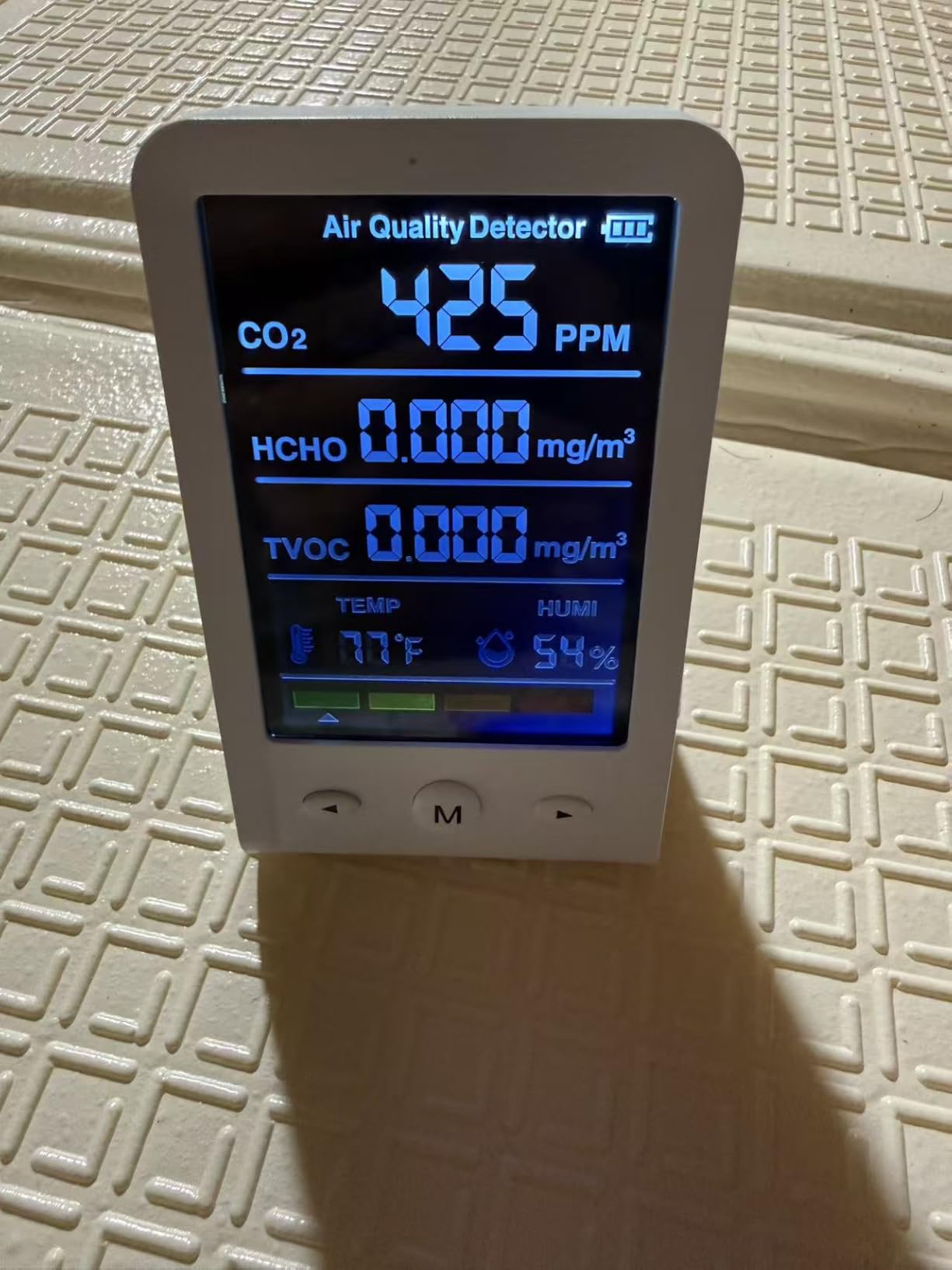 8-in-1 Indoor Air Quality Monitor, Portable Tester for Temperature, Humidity, HCHO, TVOC, Smart Sensor for Grow Tents, Bedroom, Home customer photo 2