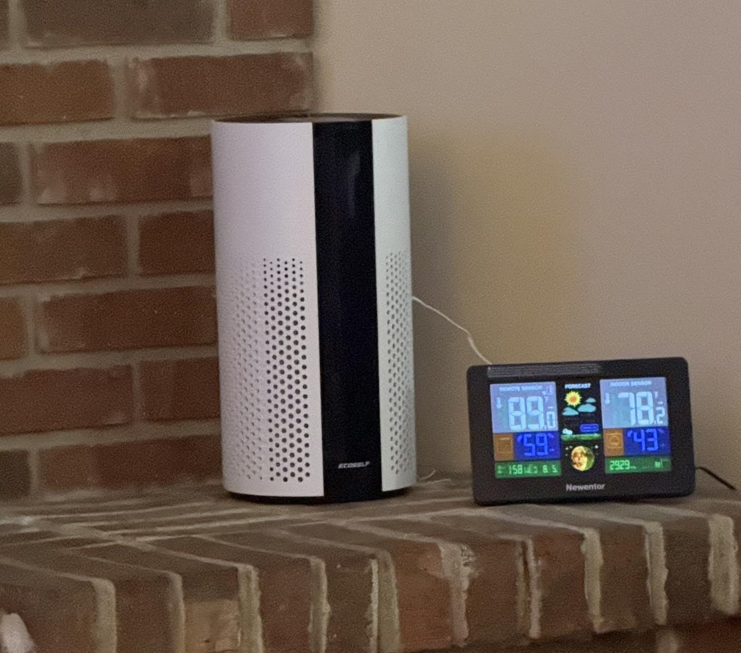 ECOSELF Air Purifiers for Home Large Room Up to 1800 Ft², HEPA Air Purifier | Air Purifiers for Bedroom with 360° Air Intake, PM2.5 Display, Smart Auto & 20 dB Sleep Modes for Dust, Smoke & Pollen customer photo 2