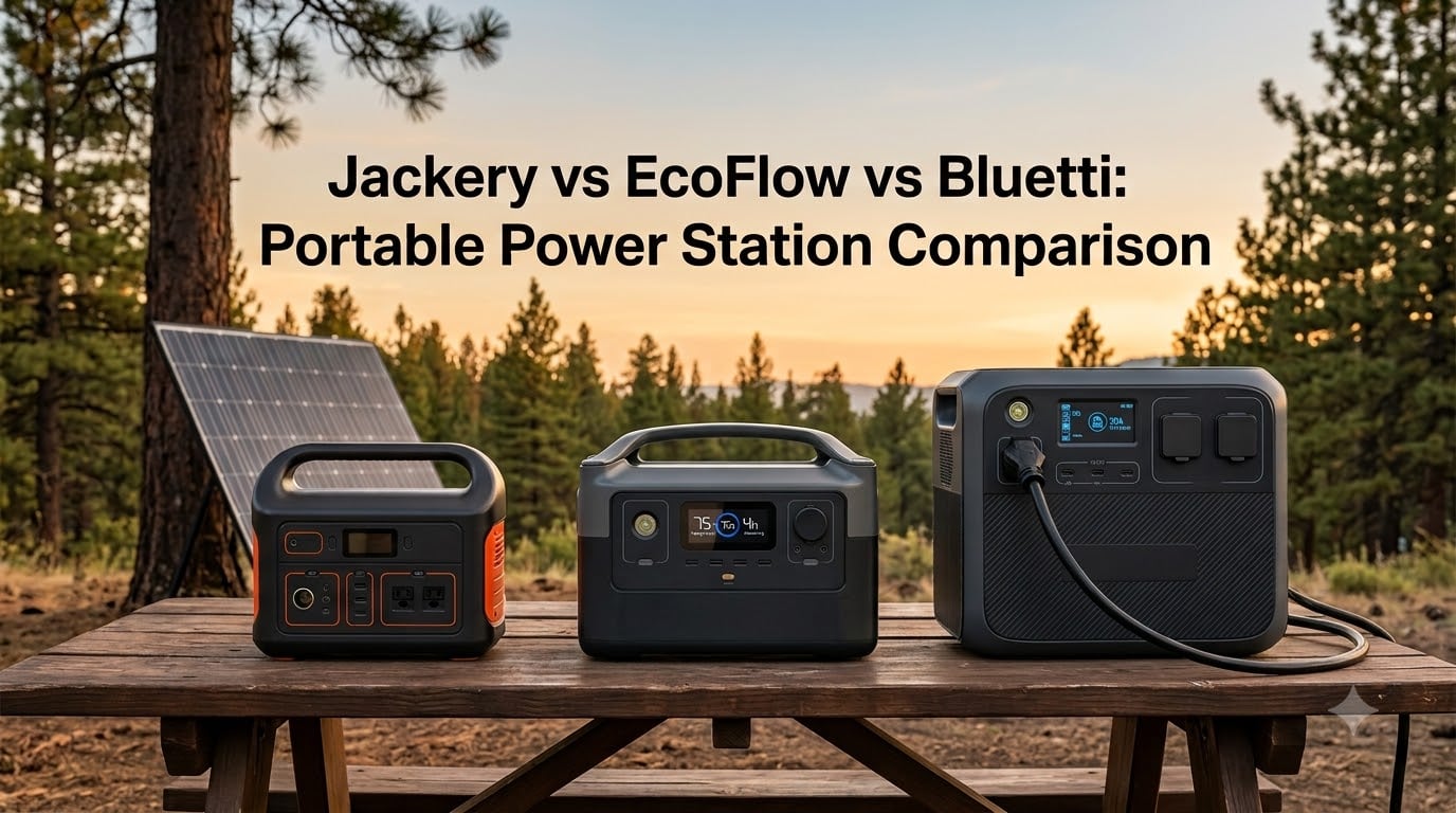 Jackery vs EcoFlow vs Bluetti: Portable Power Station Comparison